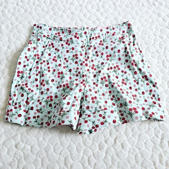 Bettie Page Queen of Pinups cherry blue shorts 8 1950s Y2k - Picture 1 of 8